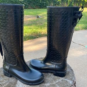 Coach rain boots size 7